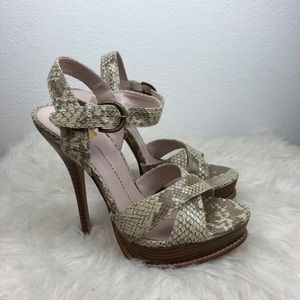 Dolce Vita Snakeskin Platform Stilettos 5” Heel‎